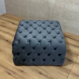 Westfield Square Footstool Coffee Table Pouffe Bench Chesterfield Luxury French Velvet - Free Fabric Samples - thumbnail 2