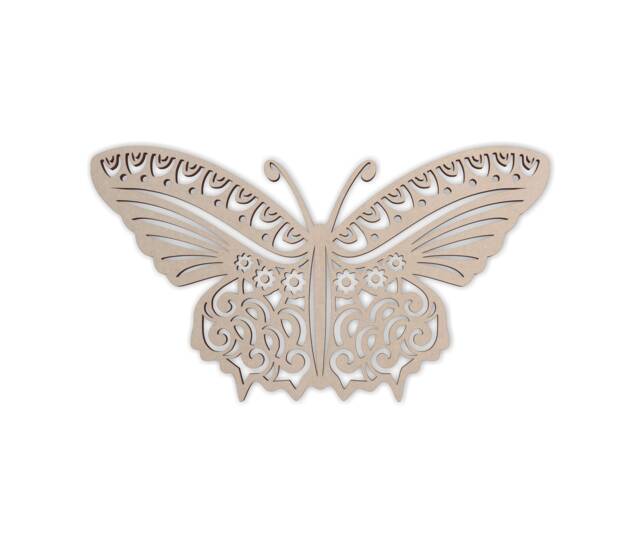 Unfinished Wooden Butterfly Cutout Tribal Wall Art Decor - image 1