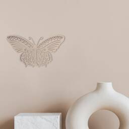 Unfinished Wooden Butterfly Cutout Tribal Wall Art Decor - thumbnail 4