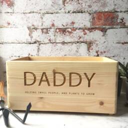 Planter Box - Indoor Plants Gardener's Gift For Him Father's Day Grandad Sentimental Personalized Wooden - thumbnail 2