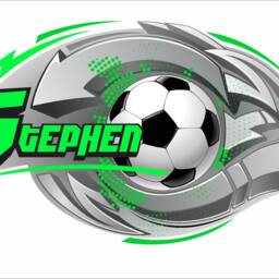 Original Digital Graffiti Art, Soccer Personalized Name Wall Decal, Eco Friendly Mural For Kid's Room, Boy's, Teen Room Decor - thumbnail 2