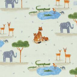 Zoo Animals Pillow Cover - Beige - thumbnail 2