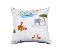 Zoo Animals Pillow Cover - Beige - thumbnail 1