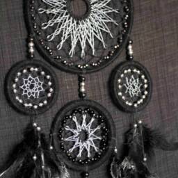Dream Catchers Black Dreamcathcer Monochrome Wall Hangings Boho Style Catcher Gift Large Dreamcatcher Silver Decor - thumbnail 4
