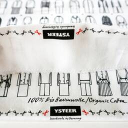 Fashion Pillow Case Drawings 1960S, Organic Cotton 40x40cm 16x16 - thumbnail 4