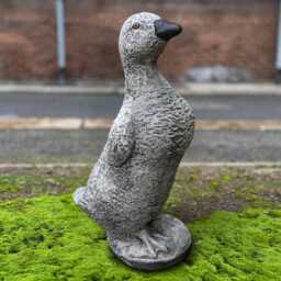 Concrete Goose Sculpture Garden Stone Duck Figurine Outdoor Farm Bird Statue Cement Patio Ornament Handmade Decor Goose Art Gift - thumbnail 4