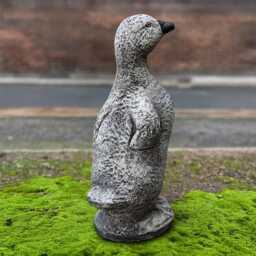 Concrete Goose Sculpture Garden Stone Duck Figurine Outdoor Farm Bird Statue Cement Patio Ornament Handmade Decor Goose Art Gift - thumbnail 2