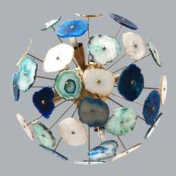 Gorgeous Flush Mount Sputnik Agate Ceiling Lamp Light , Stellar 2 Low Blue Bathroom Powder Passage Hall Entrance 4 - thumbnail 2