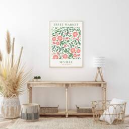 Seville Poster, Print, Spain Art Botanical Floral Decor, Flower Market New Home Gift, Art, Decor - thumbnail 3