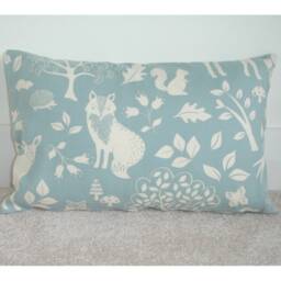 "Tempur Travel Pillow Cover Small Deer Fox Owl Cushion Sham 10x16 Duck Egg 40x26cm Bolster Oblong Case Pillowcase 16""x10" - thumbnail 2