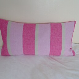 Designers Guild Brera Striscia Peony 100% Linen Cushion Cover - thumbnail 2