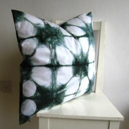 Xlarge 24 X Shibori Pillow Cover in Forest Green - thumbnail 3