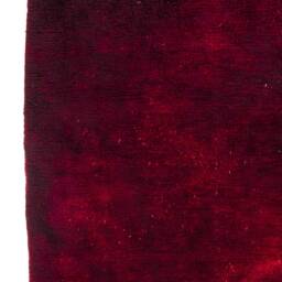 Handmade Burgundy Wool Flokati Rug Dark Red Bohemian Pile Rug - thumbnail 4