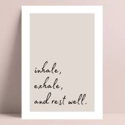 Bedroom Print, Inhale Exhale Decor, Wall Art, Quote Poster, Home Typography, Text Prints, Minimalist - thumbnail 2