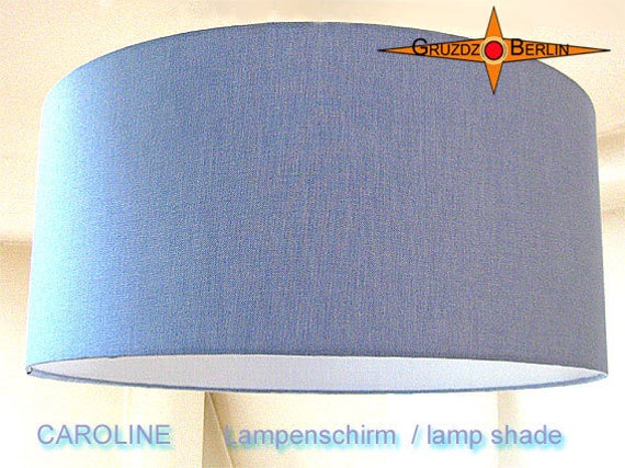 Lampshade Blue Caroline ??35 cm Linen Lamp - image 1