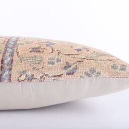 Handwoven Turkish Kilim Lumbar Pillow Bohemian Home Decor - 16x24 Inch - thumbnail 4