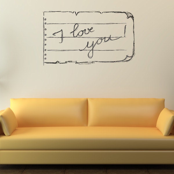 I Love You Valentinesday Wall Decal - Vinyl Car Id002 - image 1