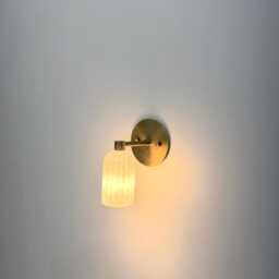 Alabaster Marble Wall Sconce Handmade Solid Brass Fixture Handcrafted Luxury Elegant Interior Lighting - thumbnail 4