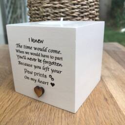 Personalised Pet Memorial Candle in Memory Of A Beloved Pet. Loss Dog Cat. Bereavement Sympathy. With Any Name Added If You Would Like - thumbnail 3