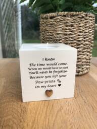 Personalised Pet Memorial Candle in Memory Of A Beloved Pet. Loss Dog Cat. Bereavement Sympathy. With Any Name Added If You Would Like - thumbnail 1
