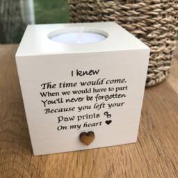 Personalised Pet Memorial Candle in Memory Of A Beloved Pet. Loss Dog Cat. Bereavement Sympathy. With Any Name Added If You Would Like - thumbnail 2