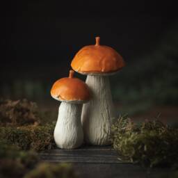 Mushroom Candles, Decoration, Autumn Decor, Home Beeswax Gift For Mom, Friend, Forest Candle - thumbnail 2
