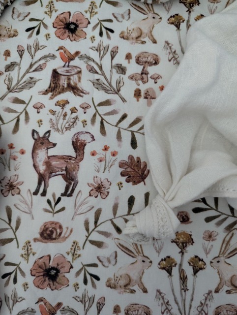 Briar Bunny Baby Bedding Crib Sheets Fitted Sheet Hare Cot Babiease Rabbit Vintage - image 1