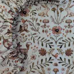 Briar Bunny Baby Bedding Crib Sheets Fitted Sheet Hare Cot Babiease Rabbit Vintage - thumbnail 3