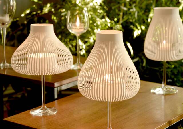 Miss Molly White, Lamp Shades For Wine Glasses As Tea Light Table Lamp, Birthday Anniversary Wedding Decor, Set Of 2/4/10 - image 1