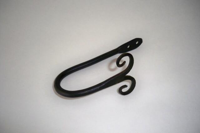 Curtain Tie Backs in Wrought Iron Sold Pair Ram Dble Scroll Different Sizes - image 1