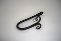 Curtain Tie Backs in Wrought Iron Sold Pair Ram Dble Scroll Different Sizes