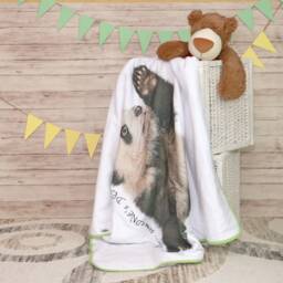 Panda Baby Blanket Natural Cotton Padded Crib Blanket - thumbnail 2