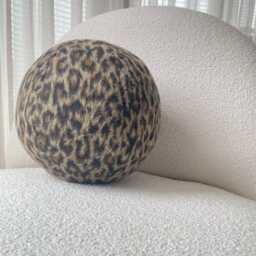 Leopard Sphere Pillow-Ball Decorative Pillow-Best Seller Home Decor-Modern Minimalism-Fluffy - thumbnail 3