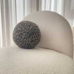 Leopard Sphere Pillow-Ball Decorative Pillow-Best Seller Home Decor-Modern Minimalism-Fluffy - thumbnail 2