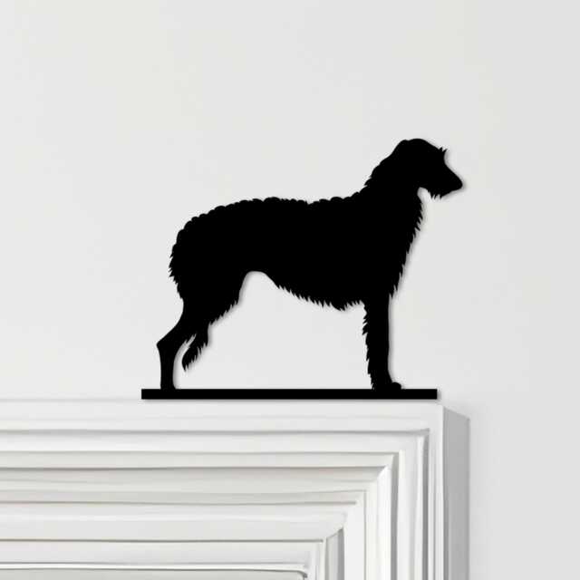 Door Topper Scottish Deerhound Dog Various Colours Top Of Decorative Sign - Novelty Wall Decor, Frame Art, Art - image 1