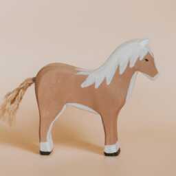 Wooden Horse, Foal, Handmade Animal, Montessori Toy, Figure Animal, Waldorf Horse, Christmas Gift, Woodland Animals Toy - thumbnail 3