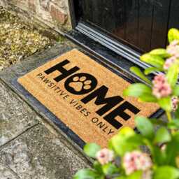 Home Pawsitive Vibes Only - Fun & Furry Welcome Doormat For Pet Lovers Durable Coir Mat With Custom Design Options Funny Gift - thumbnail 2