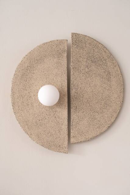 Handmade Ceramic Wall Sconce Large Wabi Sabi Light - image 1
