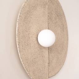 Handmade Ceramic Wall Sconce Large Wabi Sabi Light - thumbnail 2
