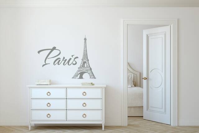 Eiffel Tower Wall Decal Paris Sticker, Home Decor P58 - image 1