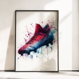 Football Poster Prints Personalised - Set Of 3 Posters - Boys Bedroom Decor Kids Room Wall Art Soccer Artwork Custom Footballer Gifts - thumbnail 3