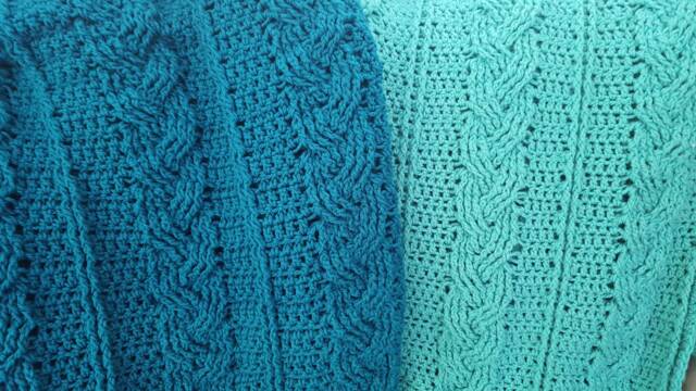 Cable Blanket Crochet Pattern - image 1