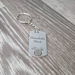 Grandad's Shed Sign, Wooden Wall Art, Grandpa Gift - thumbnail 2