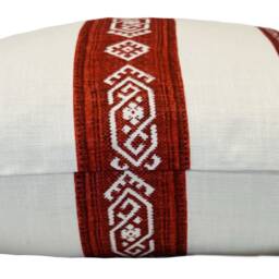 Carolina Irving Larissa Stripe Tomato Cushion Cover Pillow Doublesided - thumbnail 3