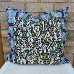 Guatemalan Huipil Cushion Cover Embroidered Dream Animal Mayan Pillow - thumbnail 2