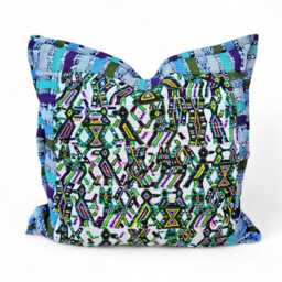 Guatemalan Huipil Cushion Cover Embroidered Dream Animal Mayan Pillow - thumbnail 4