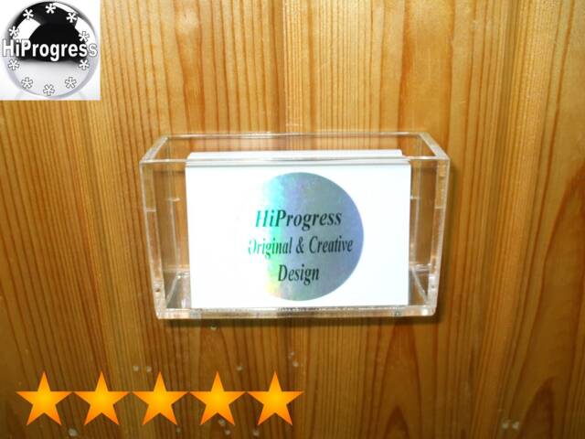 Wall Hanging No Drill Holder Mount Stand Display For Business Cards - image 1