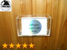 Wall Hanging No Drill Holder Mount Stand Display For Business Cards - thumbnail 1
