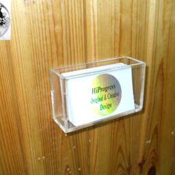 Wall Hanging No Drill Holder Mount Stand Display For Business Cards - thumbnail 3