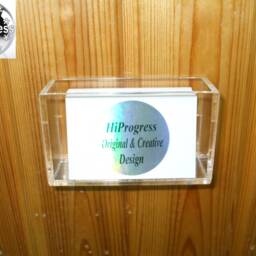 Wall Hanging No Drill Holder Mount Stand Display For Business Cards - thumbnail 2